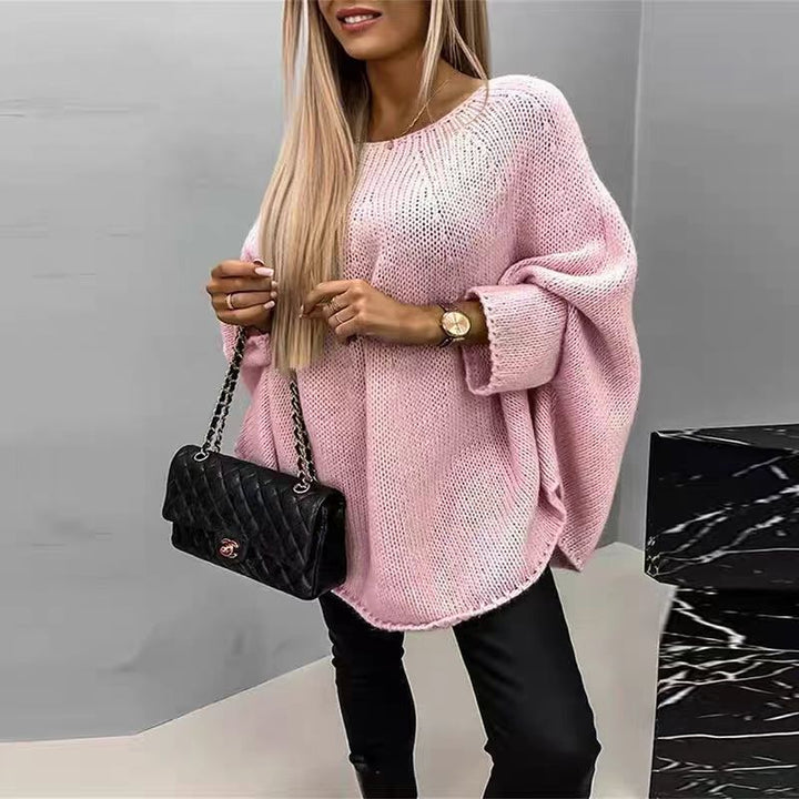 FREYA | KNITTED SHAWL SWEATER WITH HOODED ELEGANCE