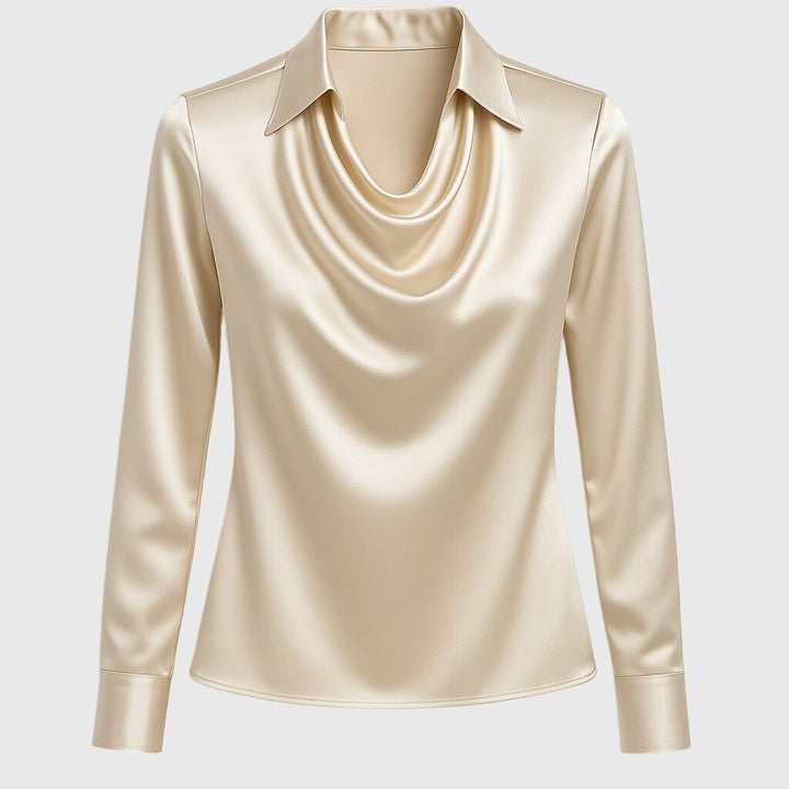 SARA | LUXE PLEATED BLOUSE WITH FLATTERING TUMMY COVERAGE