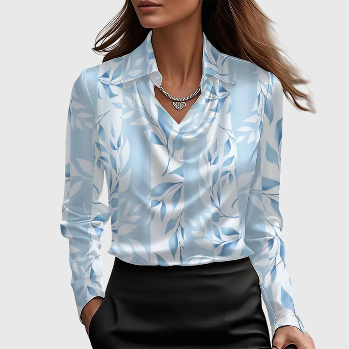 SARA | LUXE PLEATED BLOUSE WITH FLATTERING TUMMY COVERAGE