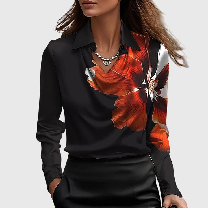 SARA | LUXE PLEATED BLOUSE WITH FLATTERING TUMMY COVERAGE