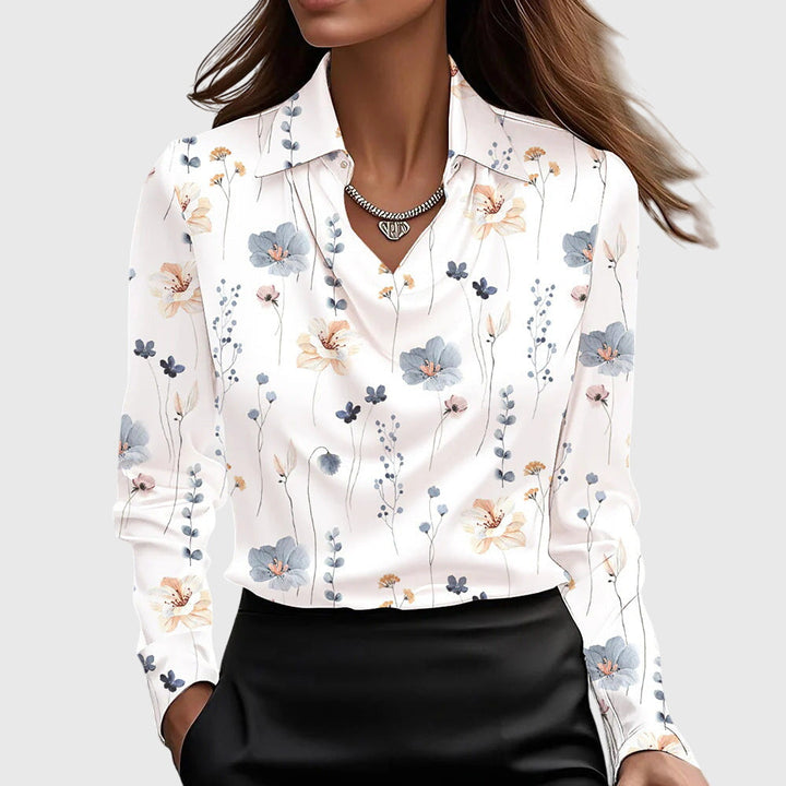 SARA | LUXE PLEATED BLOUSE WITH FLATTERING TUMMY COVERAGE